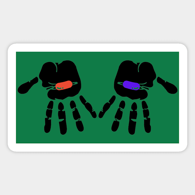 Red or Blue Pill Sticker by igorstarina@gmail.com